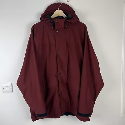 Buy Rohan Atlas Jacket Mens Large Red Waterproof Coat Hooded Hiking Walking Outdoor • 24.95£