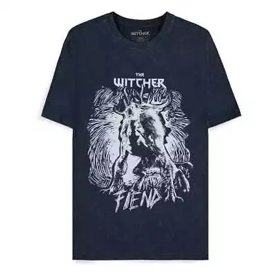 Buy The Witcher Dark Blue Fiend Size S T-Shirt • 18.67£