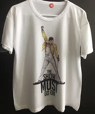 Buy Rock Queen Freddie Mercury T-shirt - Sz M - The Show Must Go On- Unisex - Nwot • 22.17£