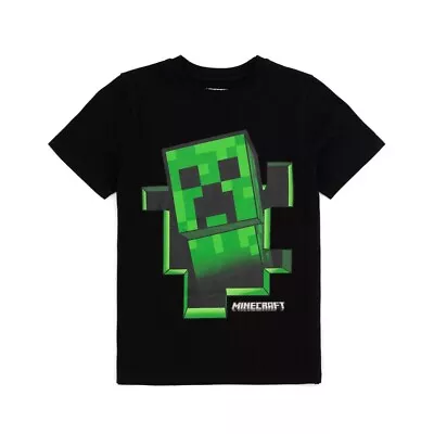 Buy Minecraft Childrens/Kids Creeper Inside T-Shirt NS6915 • 11.88£