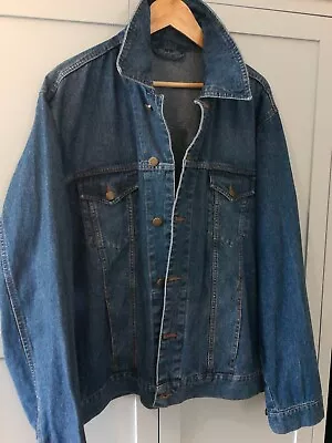 Buy Mens Blue Denim Jacket   L / Xl  44 / 46 Very Little Wear  Summer Bargain !! • 18£
