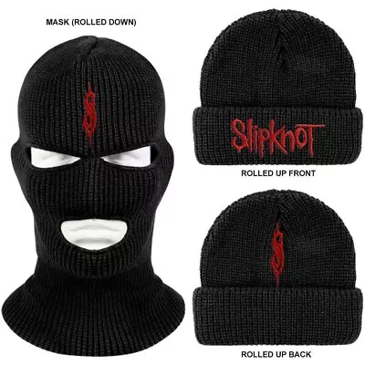 Buy Slipknot - Slipknot Unisex Mask Beanie Hat  Logo - Unisex - K500z • 16.89£