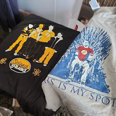 Buy 2x SMALL T SHIRTS THE BIG BANG THEORY GAME OF THRONES • 5.99£