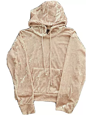 Buy Gorgeous NEW LOOK Crushed Velvet Shiny Hoodie For Women Size 8 NEARLY NEW • 4.99£