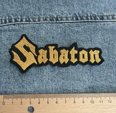 Buy Sabaton - Logo Aufnäher / Patch | Heavy Metal Sammlung, Battle Jacket • 10.23£