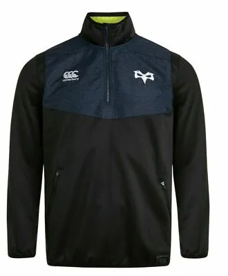 Buy Canterbury Ospreys Rugby 1/4 Zip Top Mens Large Fleece Tracksuit Jacket L • 19.95£