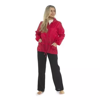 Buy Adults Waterproof Pac A Mac Mens Ladies Shower Wind Resistant Anorak Parka Coat • 11.99£