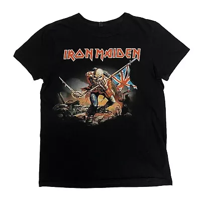 Buy Iron Maiden T-Shirt The Trooper Black Womens L Short Sleeve Rock Band Music • 14.99£