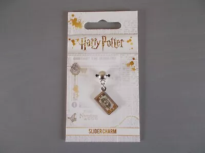 Buy HARRY POTTER Hogwarts Express Ticket Charm - Slider, Silver Plated, HP0107 • 2.20£