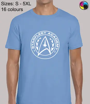 Buy Starfleet Academy Mens T Shirt Star Design Trekkie Spoc Classic Trek Top New • 9.99£