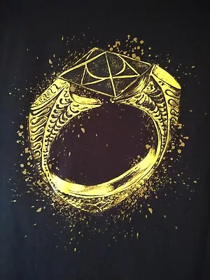 Buy Deathly Hallows The Horcrux Ring. Short Sleeve T Shirt. Ladies XXL Size 16 • 5£