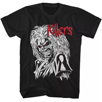 Buy Iron Maiden Black & White Eddie Red Eyes Killers Men's T Shirt Rock Band Merch • 46.04£