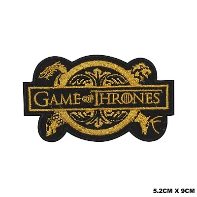 Buy Game Of Thrones Movie Logo Embroidered Patch Iron On/Sew On Patch Batch • 2.09£