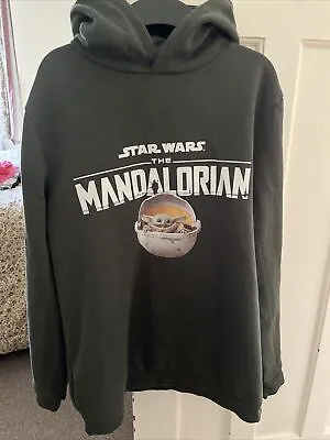 Buy Primark Grogu/Mandolorian Green Hooded Sweatshirt Size 14-15 Years • 7.99£
