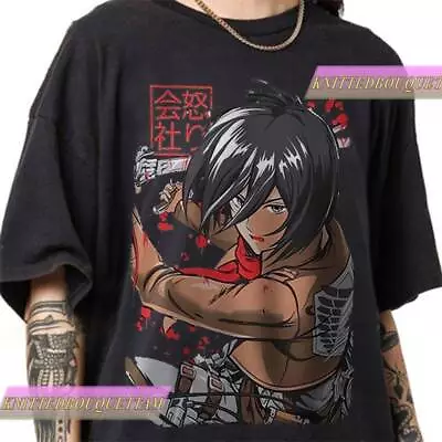 Buy Anime Titan Mikasa Shirt, Titan Mikasa 90s Vintage Shirt, Attack On Titan Shirt • 44.36£