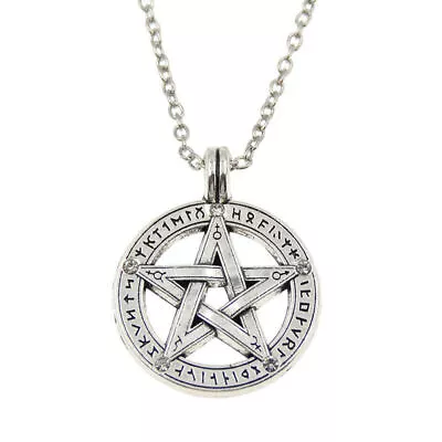 Buy Antique Supernatural Pentagram Pendant Necklace Pentagram Jewelry Charm Decor • 3.69£