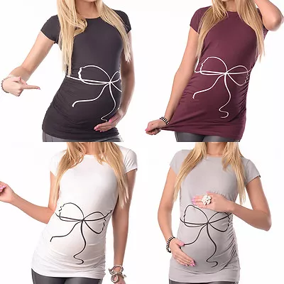 Buy Best On Ebay Adorable Slogan Cotton Printed Maternity Pregnancy Top Tops T-shirt • 7.99£