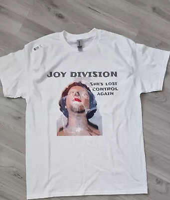 Buy Joy Division She's Lost Control Again T SHIRT Size Large White ONE OFF • 15.95£