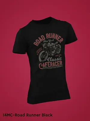 Buy Motorcycle Retro T-shirts Designs 14MC Road Runner • 10.95£