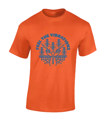 Buy Feel The Vibrations Slogan Mens T Shirt Outdoors Walking Hiking Gift Idea Top • 8.99£
