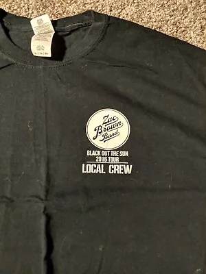 Buy Zac Brown Band Black Out The Sun 2016 Your Local Crew Shirt - XL - Black • 13.90£