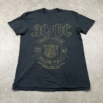 Buy Mens AC/DC Dirty Deeds Graphic H T-shirt Size M Pit To Pit 20” • 14£