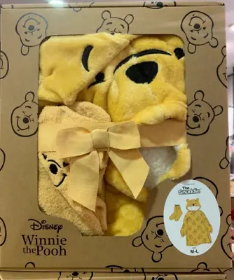 Buy Disney Winnie The Pooh Snuddie Oversized Blanket Hoodie Oodie & Socks Boxed M-l • 45£