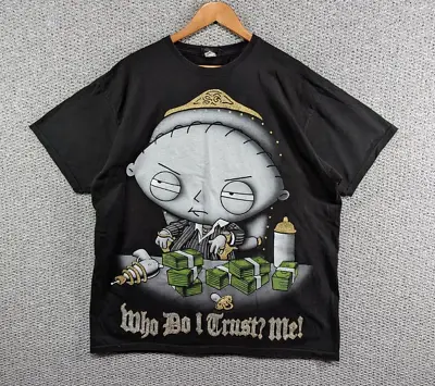 Buy Changes Vintage Family Guy Scarface Stewie Who Do I Trust? T-Shirt Oversized XL • 72.50£