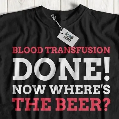 Buy Unisex Funny Blood Transfusion T-Shirt Kidney Disease, Anaemia Car Crash Gifts • 14.95£