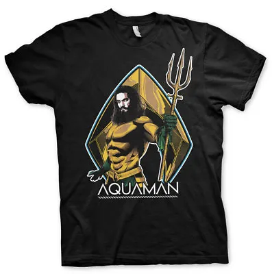 Buy Officially Licensed Aquaman Men's T-Shirt S-XXL Sizes (Black) • 19.53£