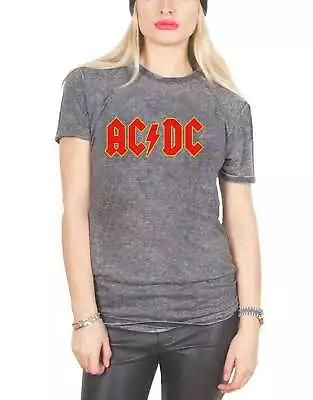 Buy AC/DC Classic Band Logo Burnout T Shirt • 14.93£