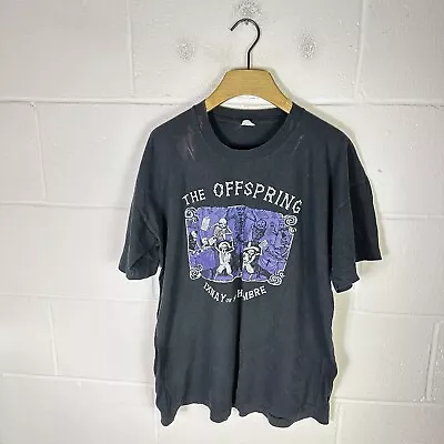 Buy Vintage Offspring Shirt Mens Medium Black Ixnay On The Hombres 90s Single Stitch • 83.95£