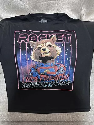 Buy Marvel Legends Guardians Of The Galaxy Rocket T Shirt Size M • 0.99£
