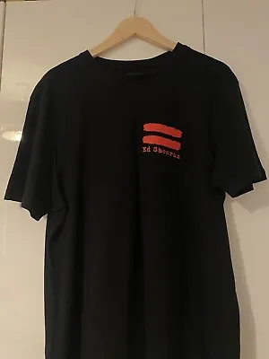 Buy Ed Sheeran T Shirt Black / Red Equals Butterfly Logo Primark • 4.50£
