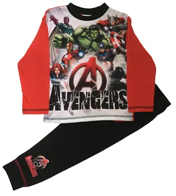 Buy Marvel Avengers Boys Pyjamas, Pjs, Nightwear 4-10 Yrs - Hulk, Black Panther • 8.45£