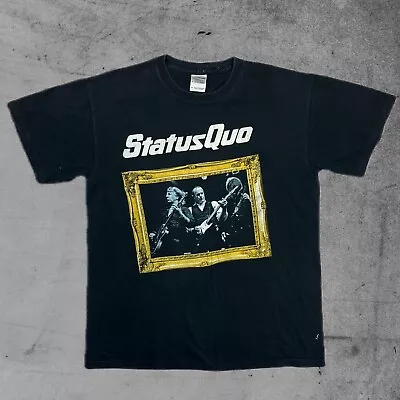 Buy Status Quo 2008/09 Tour Tee T Shirt Vintage Black Size Medium  • 14.99£