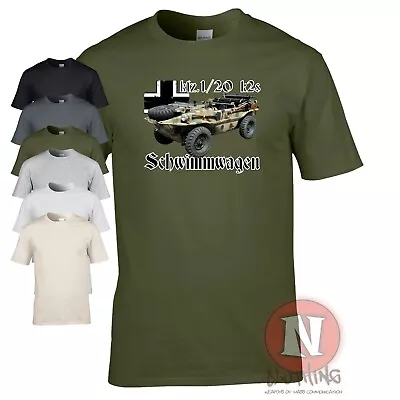 Buy Schwimmwagen WW2 German Military Armour T-shirt World Kübelwagen • 14.99£