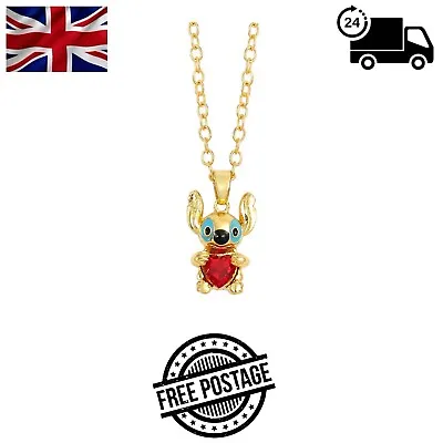 Buy Disney Stitch Necklace Lilo And Stitch Girls Costume Jewellery Charm UK Gift • 5.99£