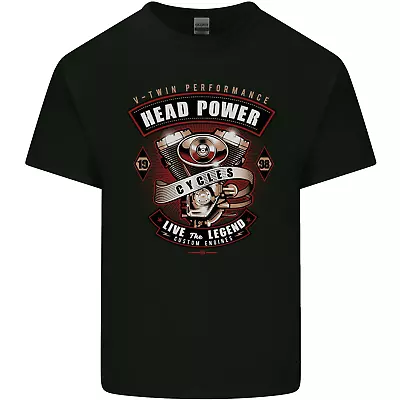 Buy Head Power Motorcycle Motorbike Biker Mens Cotton T-Shirt Tee Top • 8.75£