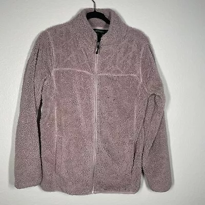Buy Stillwater Supply Co Sherpa Jacket Winter Cozy Fluffy Women’s Purple Size Large • 9.44£
