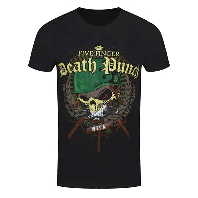 Buy Five Finger Death Punch T-Shirt FFDP War Head Band Official New Black • 15.95£