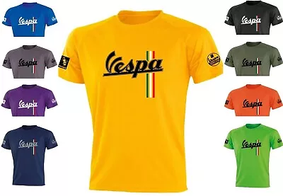 Buy VESPA SERVIZIO MOD SCOOTER CLUB T-SHIRT UNISEX 100% Polyester 9 Colours (S-XXXL) • 13.95£
