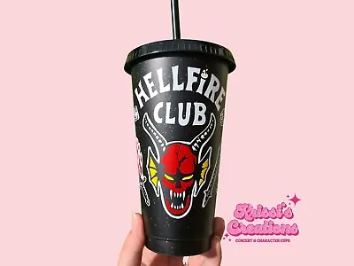 Buy Hellfire Club Stranger Things Cup | Reusable Tumbler Birthday Gift Fan Merch • 12.99£