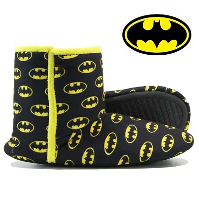 Buy Batman Boys Slippers Official DC Slip On Novelty Gift Ankle Booties UK Size 6 • 7.98£