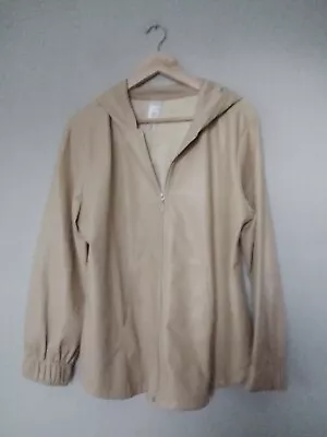 Buy  QVC Marla Wynne WynneLayers Faux Leather Hooded Jacket~ Almond  Small 46  Chest • 35.90£