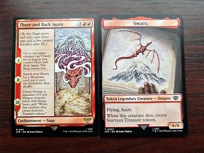 Buy 1x THERE AND BACK AGAIN + SMAUG TOKEN - Lord Of The RIngs - MTG - Magic • 7.50£