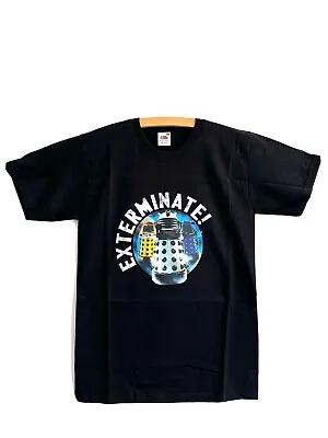 Buy Doctor Who Exterminate Black Unisex T-shirt London England Souvenir • 9.50£