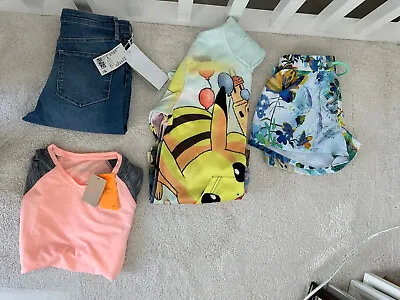 Buy Girls Clothes Bundle 10-12 Years : Next H&M Pokémon Shorts Jeans Sweater All New • 14£