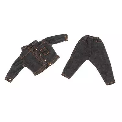 Buy 2x 1/6 Scale Men Figure Denim Jacket And Pants For 12  Male Action Figures • 19.68£
