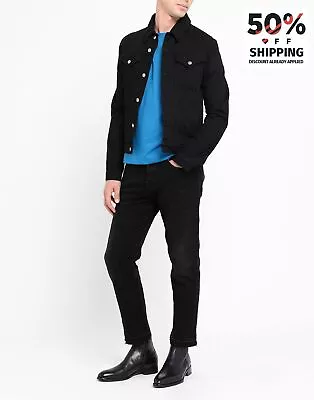 Buy RRP€180 8 Denim Jacket Size XXL Black Made In Italy • 24.99£